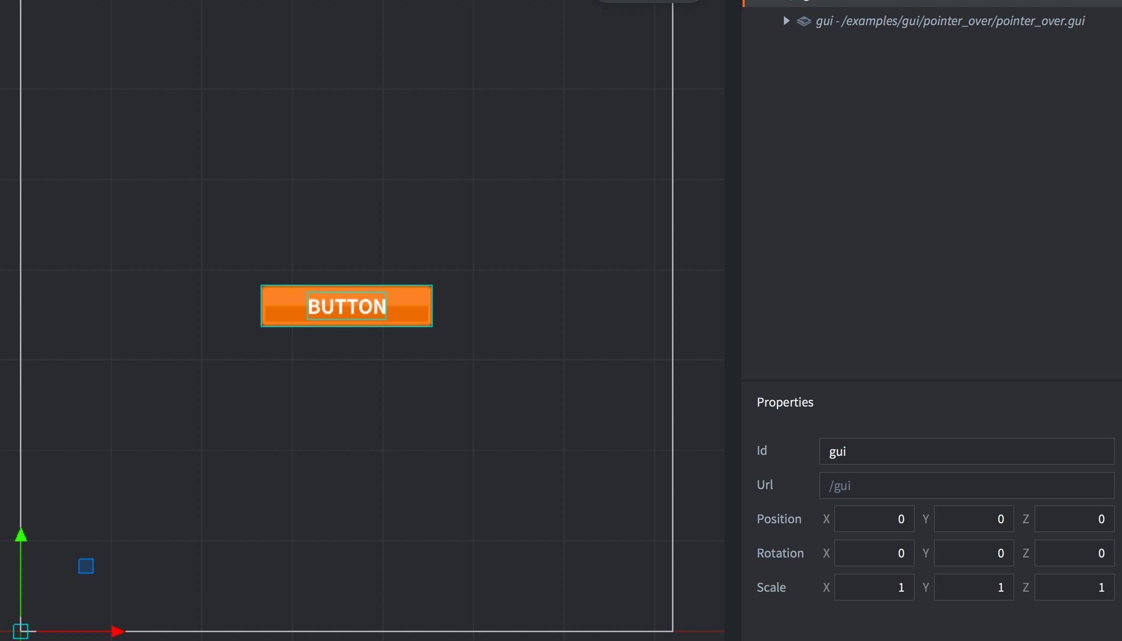 Pointer over preview image
