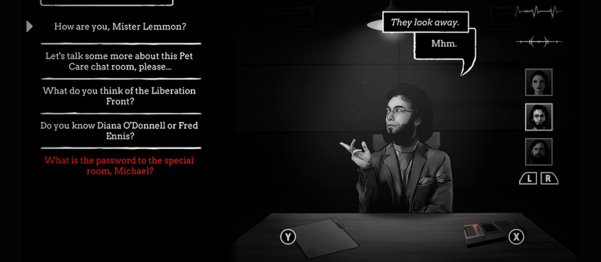 Interrogation screenshot