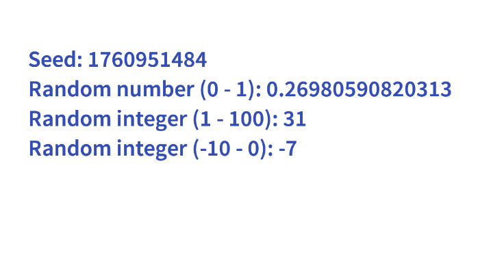Random numbers preview image