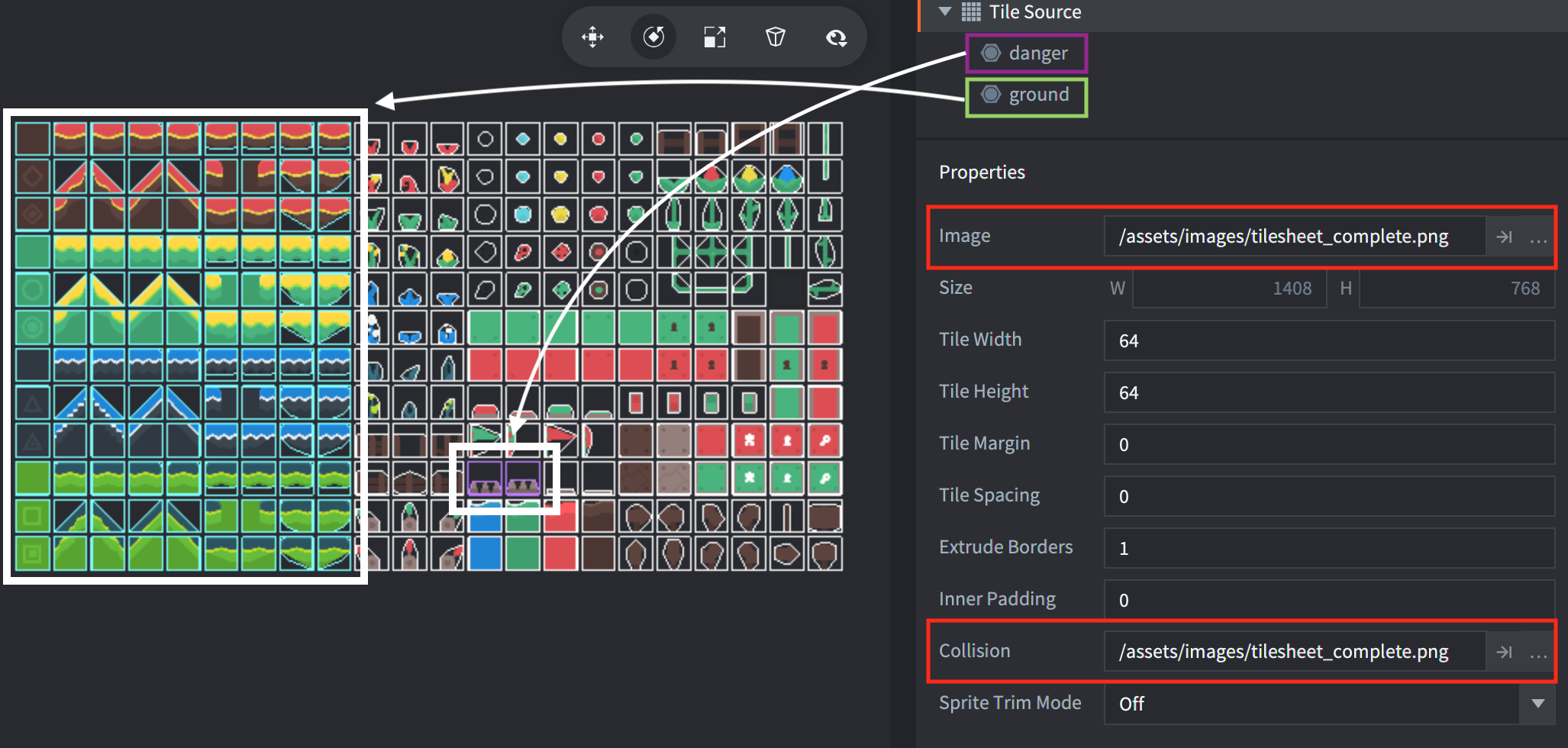 Tilemap collisions preview image